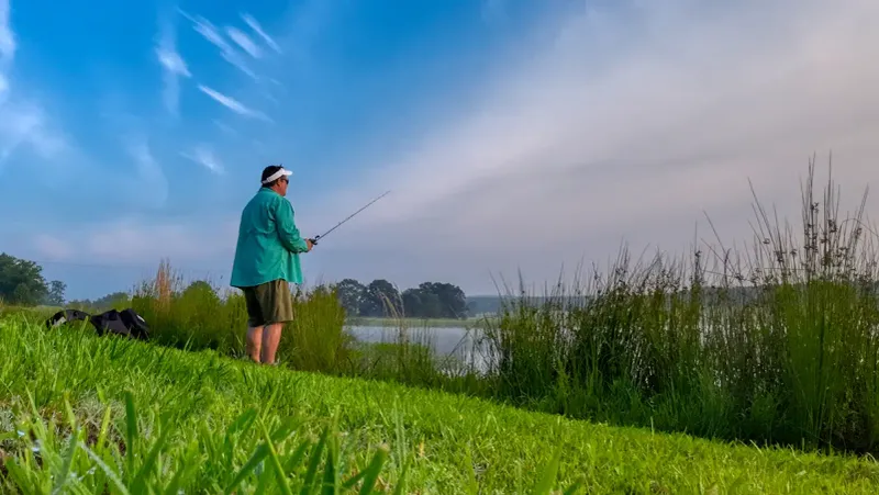 Fishing at a Local Pond