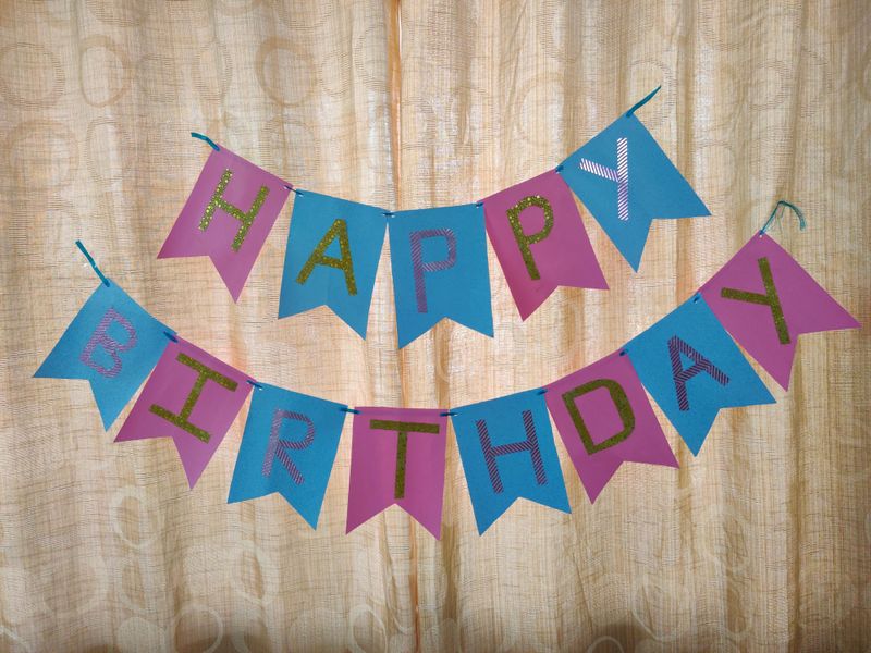 Handmade “HAPPY BIRTHDAY” Banners