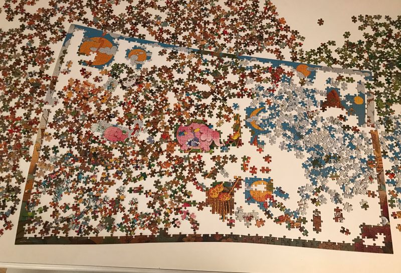 Jigsaw Puzzling with 2,000+ Pieces