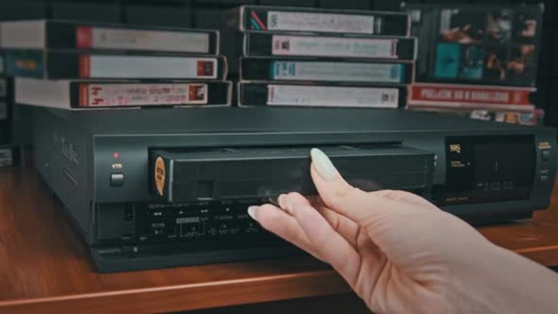 The Sound of a VHS Tape Sliding into a VCR
