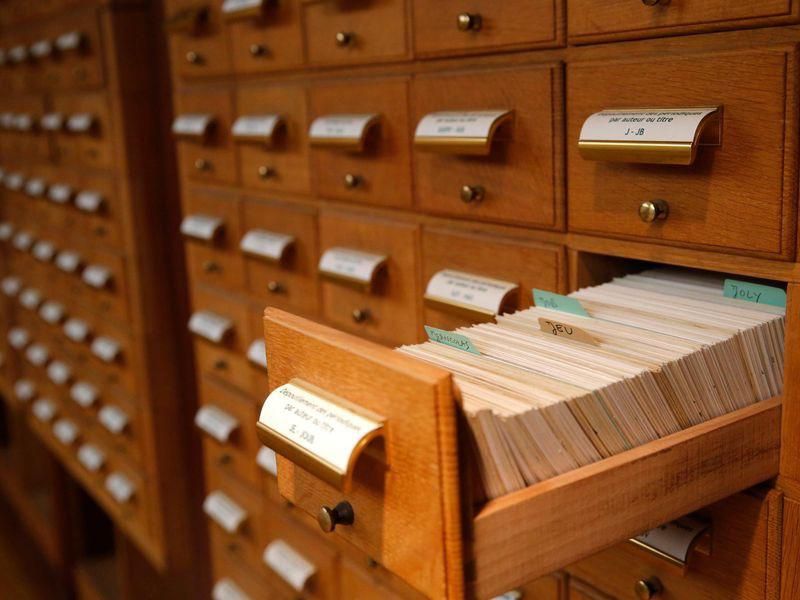 Card Catalogs: Treasure Maps in Wooden Drawers