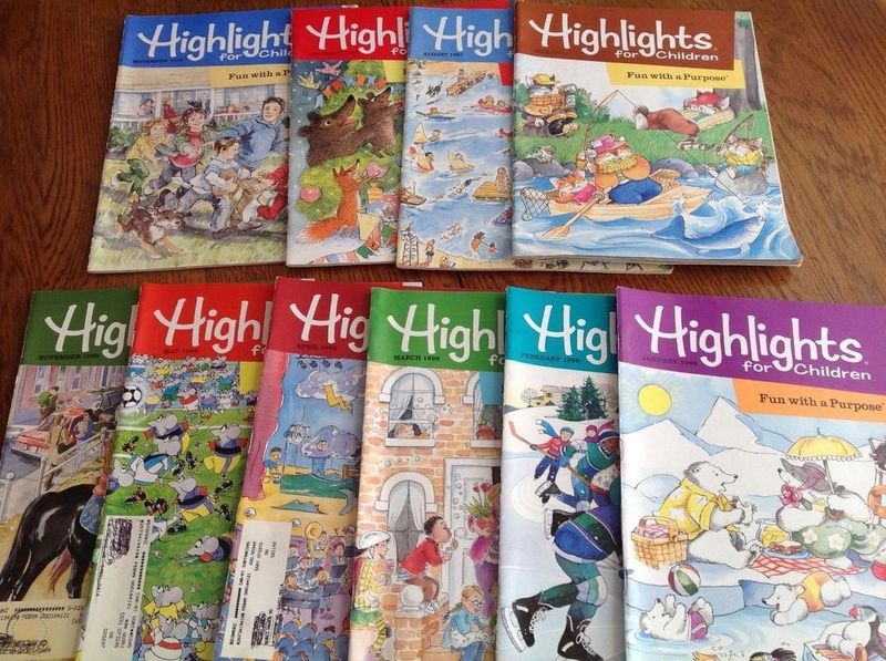 Highlights Magazines From Three Years Ago