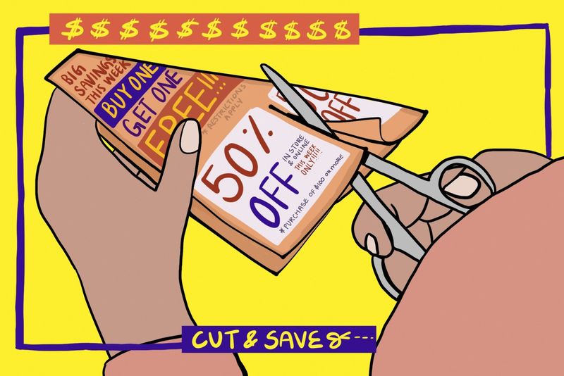Coupon Clipping Marathons: Scissors As Financial Tools