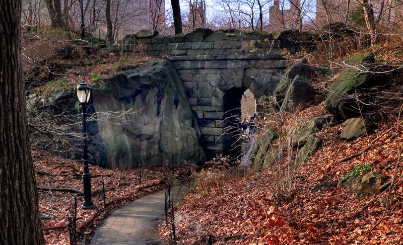 Central Park's Hidden Waterfalls, 1940s