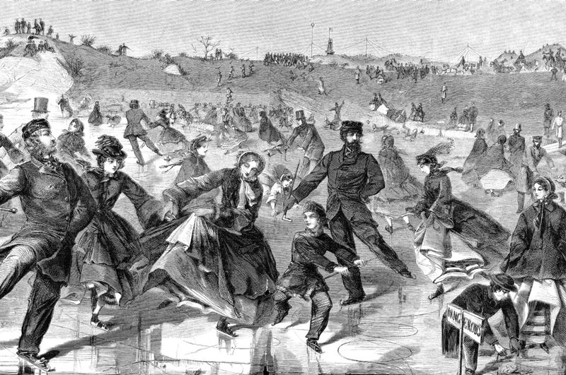 Ladies' Skating Pond, 1860s
