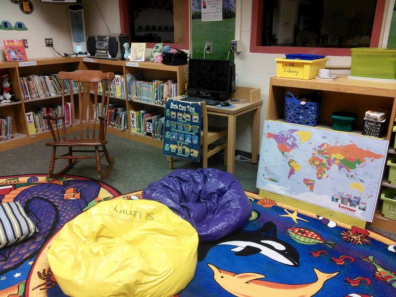 Beanbag Chairs in Reading Corners