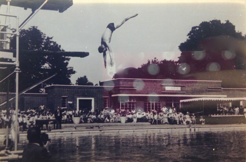 Public Swimming Pools with High Dives