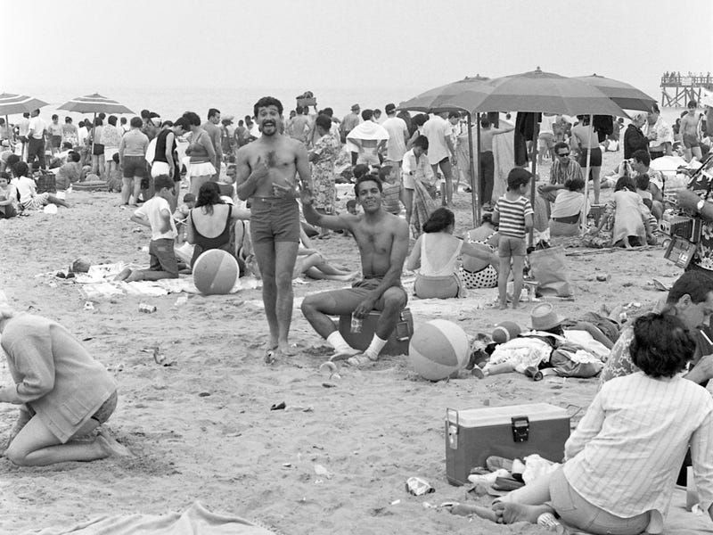 Families Enjoying the Beach, 1898