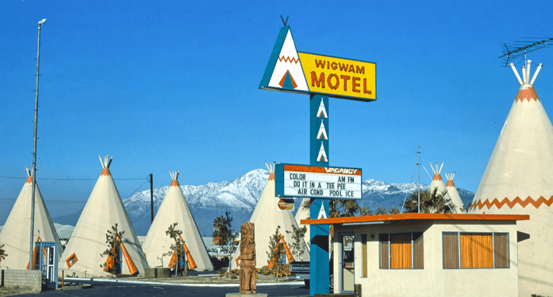 Roadside Teepee Motels' Concrete Wigwams