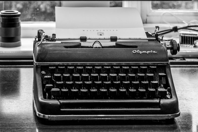 Typewriter's Rhythmic Clacking