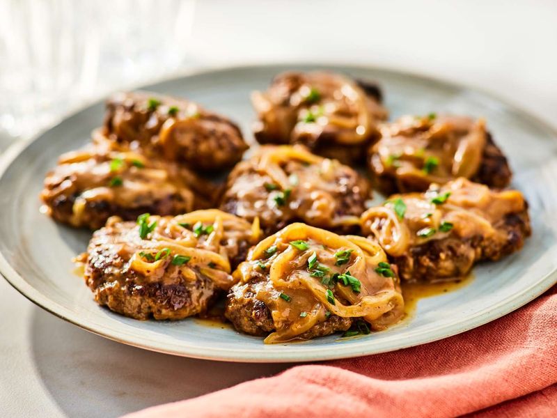 Canned Hamburger Patties in Gravy