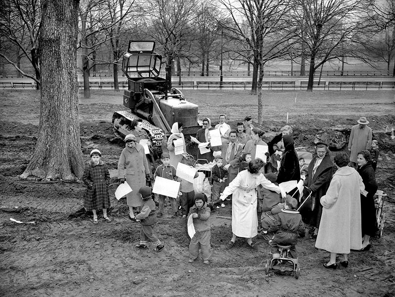 Central Park's First Playground, 1926