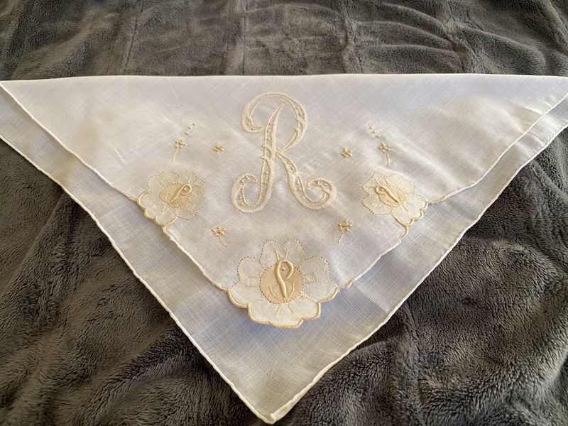 Handkerchiefs with Embroidered Initials