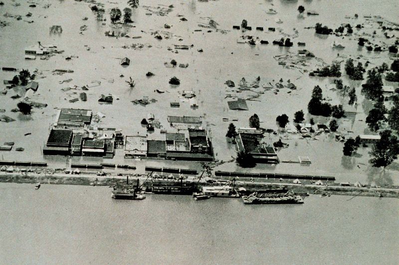Flooded Farmland in the Delta During the 1927 Mississippi Flood