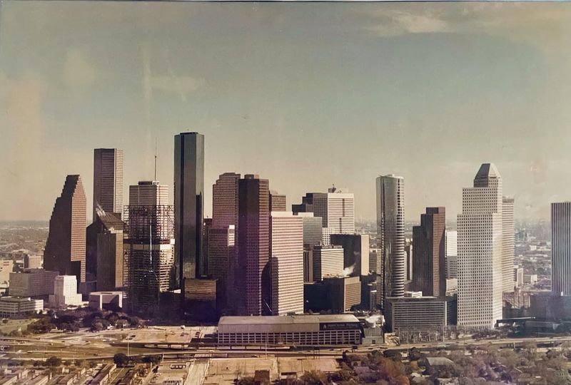 Downtown Houston Skyline 1980s