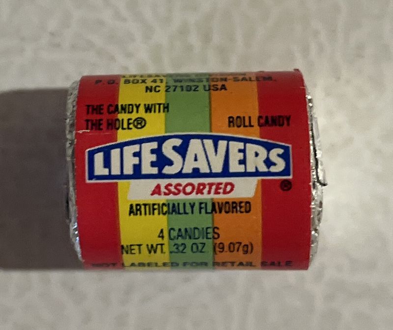 Roll of Lifesavers or Certs Mints