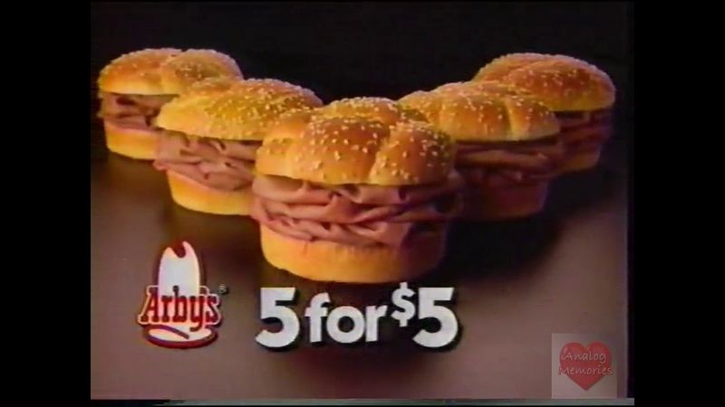 Arby's 5 for $5 Menu