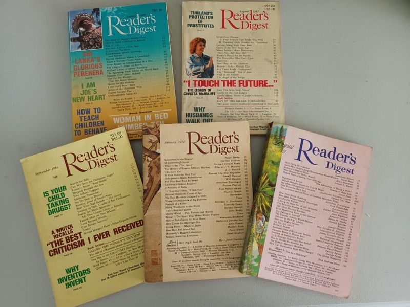 Magazine Racks Full of Reader's Digest