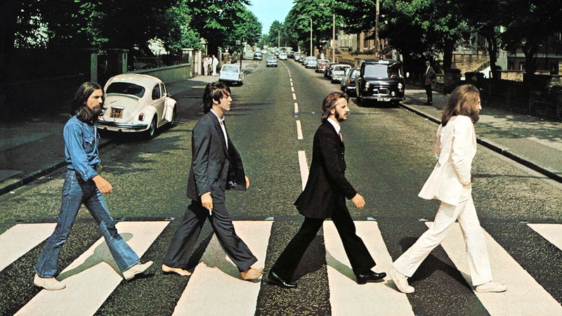 The Beatles Crossing Abbey Road