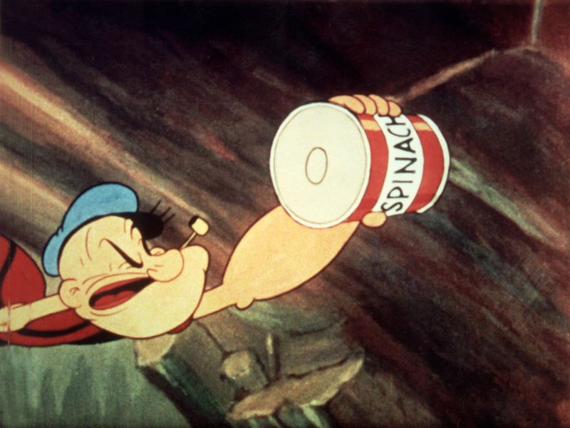 Popeye's Spinach-Powered Strength