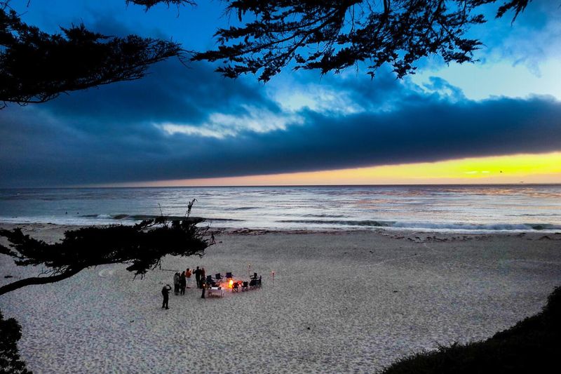 Building Sand Fortresses at Beach Bonfires