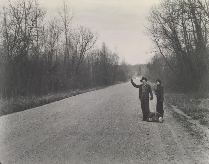 Hitchhikers near Vicksburg, Mississippi - 1936